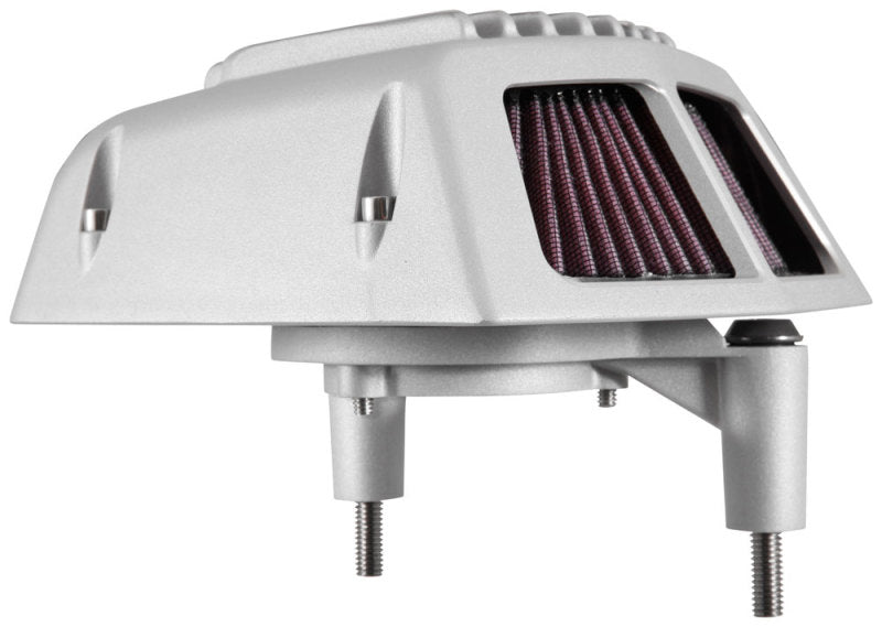 K&N Street Metal Intake System 08-16 Harley Davidson Shaker Silver H/D Touring Models - RK-3951S for 2008-2016 Harley-Davidso