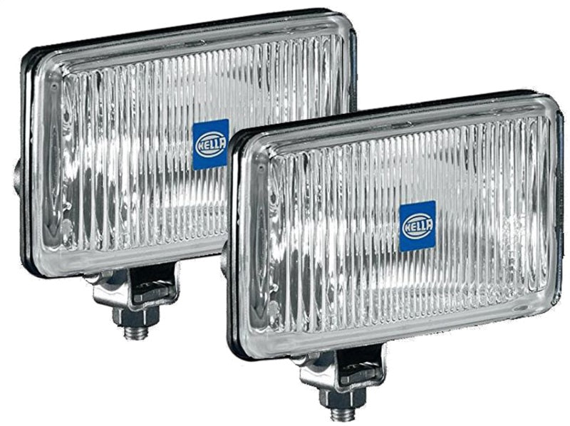 Hella 450 H3 12V SAE/ECE Fog Lamp Kit Clear - Rectangle (Includes 2 Lamps) - 005860601