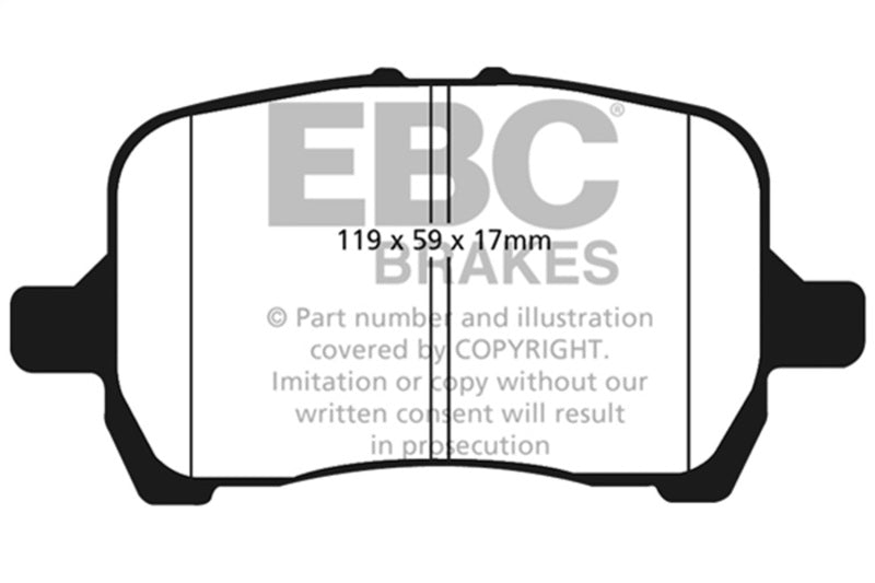 EBC 04-06 Chevrolet Cobalt 2.0 Supercharged Greenstuff Front Brake Pads - DP21763