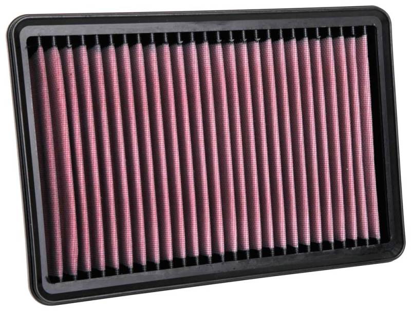 K&N 2012 Hyundai Santa Fe III 2.0L F/I Replacement Drop In Air Filter - 33-3129 by K&N Engineering - angle view