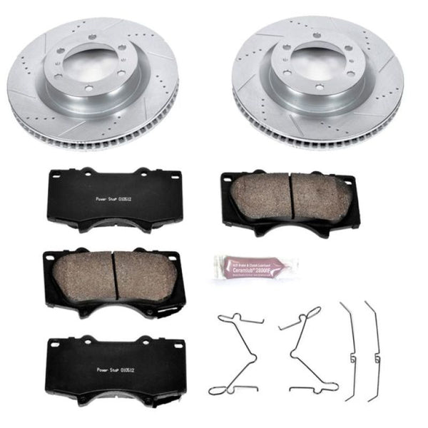 Power Stop 10-19 Lexus GX460 Front Z23 Evolution Sport Brake Kit - K5873 for 2010-2023 Lexus GX - front view