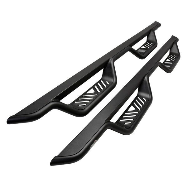 Westin 05-22 Toyota Tacoma Double Cab Outlaw Drop Nerf Step Bars - Black - 20-12775 for 2005-2023 Toyota Tacoma - front view