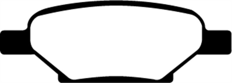 EBC 04-06 Chevrolet Cobalt 2.0 Supercharged Greenstuff Rear Brake Pads - DP21704 for 2004-2012 Chevrolet Malibu - angle view