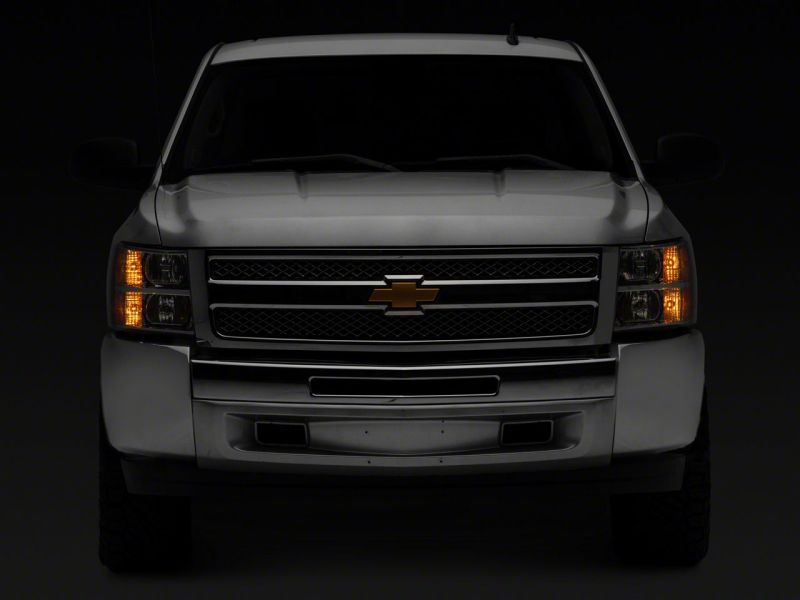 Raxiom 07-14 Chevrolet Silverado 1500 Axial OEM Rep Headlights- Chrome Housing (Clear Lens) - S122323