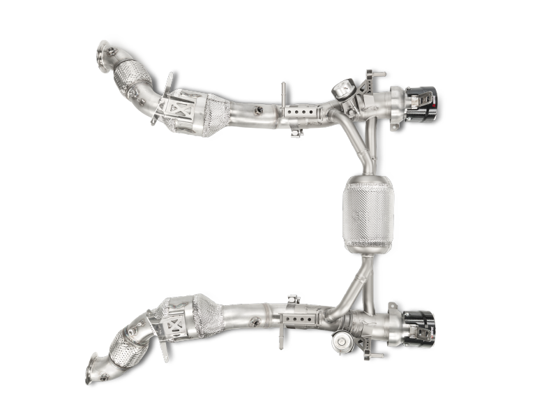 Akrapovic 16-17 Ferrari 488 GTB/488 Spyder Slip-On Line (Titanium) w/ Carbon Tips - MTP-FE488H