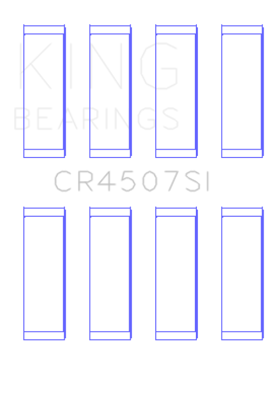 King Engine Bearings Mazda Mzr 2.3L 16V/Ford Duratec 2.3L 16V (Size +0.50mm) Conrod Bearing Set - CR4507SI0.5