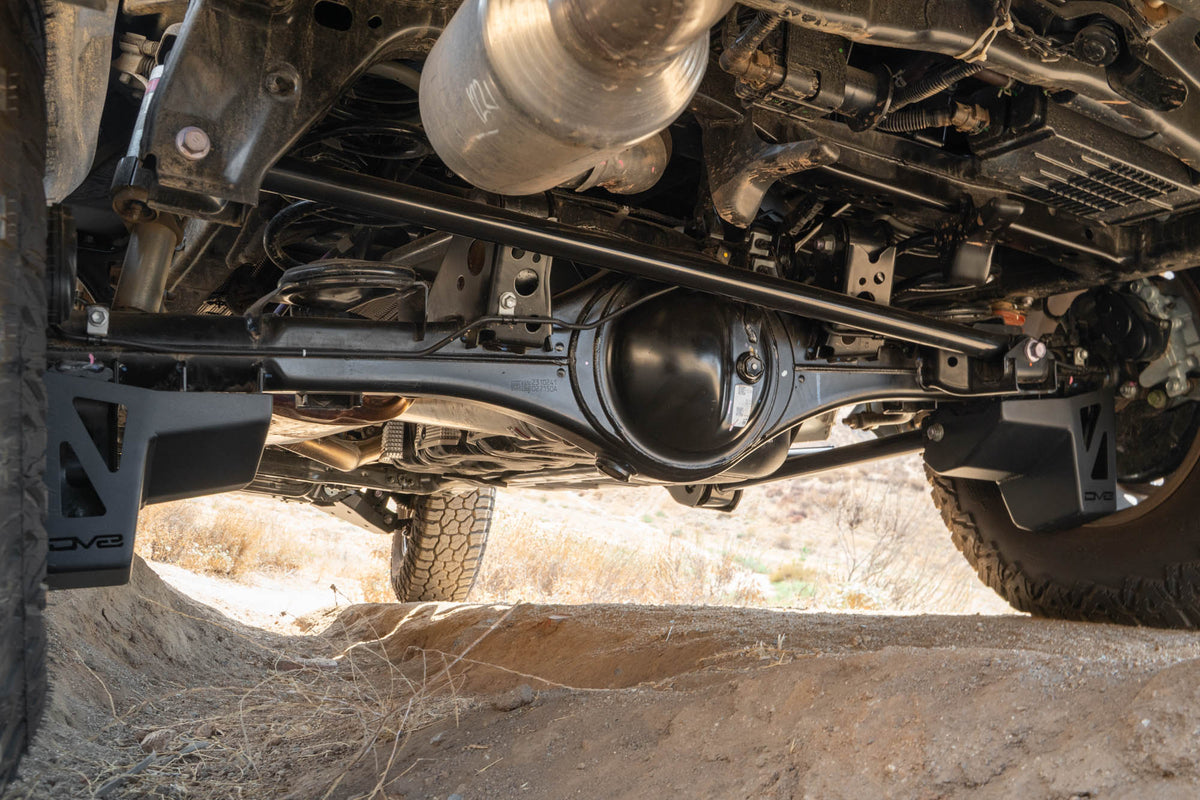 DV8 Offroad - 2024-2026 Toyota Tacoma & 4Runner | Rear Shock & Link Skid Plates - SPTT1-06