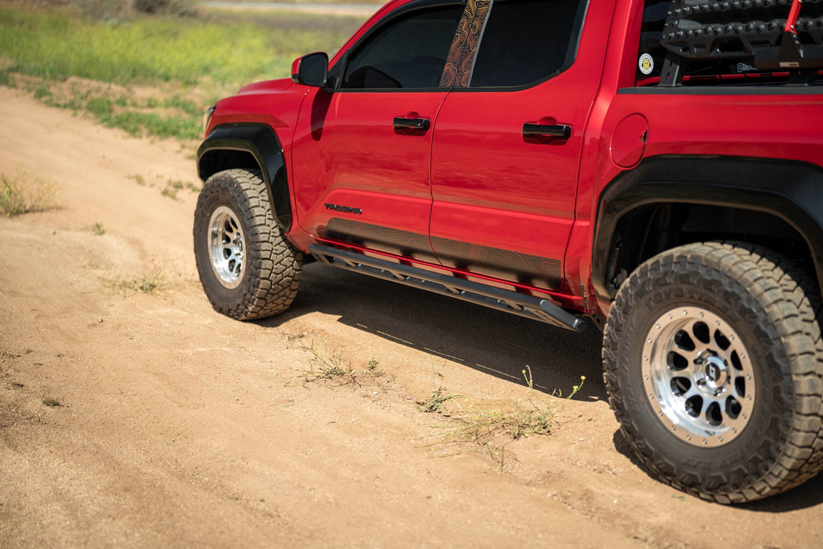 DV8 Offroad - 2024-2026 Toyota Tacoma Double Cab Rock Sliders - SRTT1-04