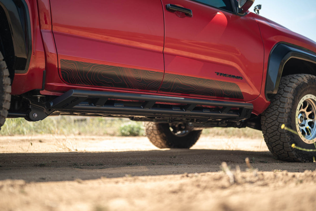 DV8 Offroad - 2024-2026 Toyota Tacoma Double Cab Rock Sliders - SRTT1-04