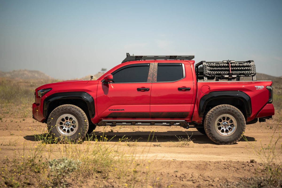 DV8 Offroad - 2024-2026 Toyota Tacoma Double Cab Rock Sliders - SRTT1-04
