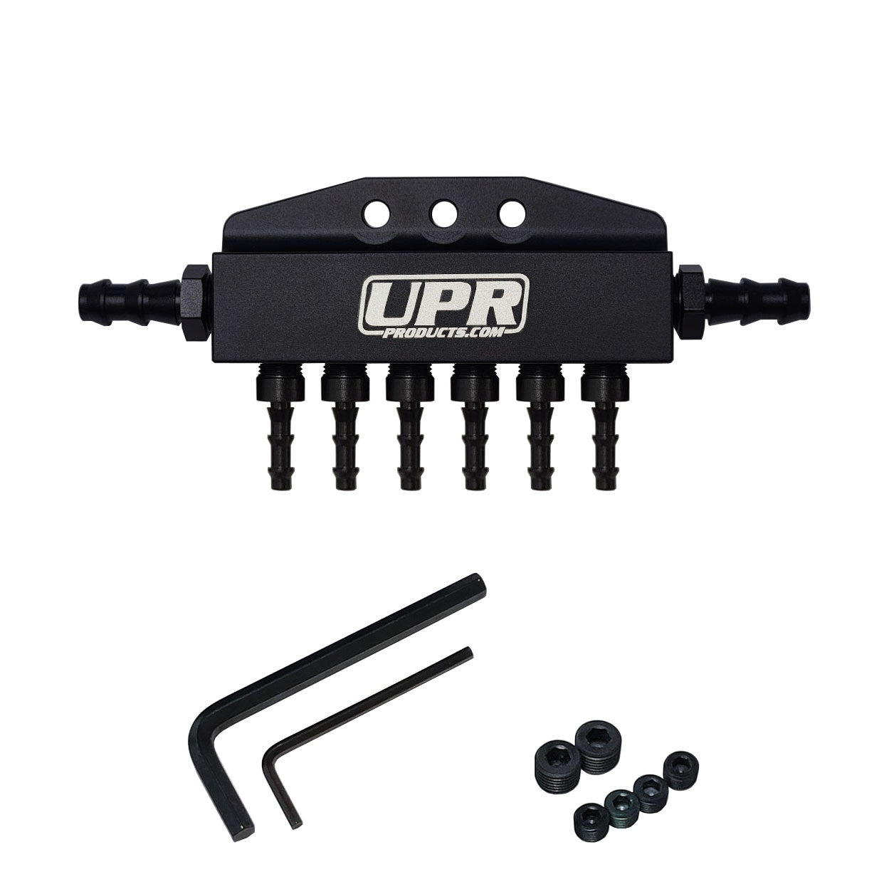 UPR - Universal Billet 8 Port Vacuum Block Manifold - 5008-09 by UPR Products - front view