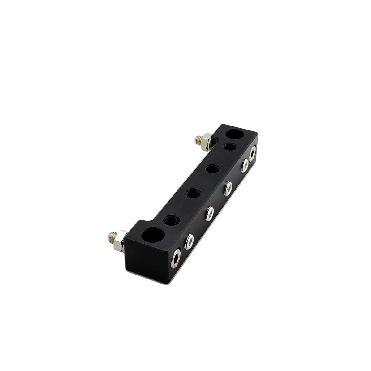 UPR - 1/8 NPT Sensor Distribution Block Aluminum Black - 5008-18 by UPR Products - angle view