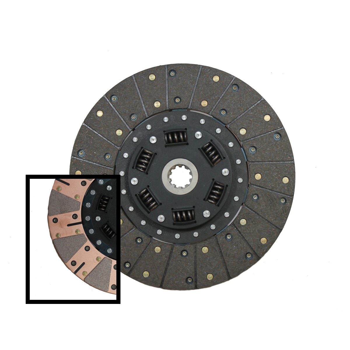 McLeod Disc Perf. Sprung Hub Brz Button Facing 10.5in X 1-3/8 X 10 Spl - 260560