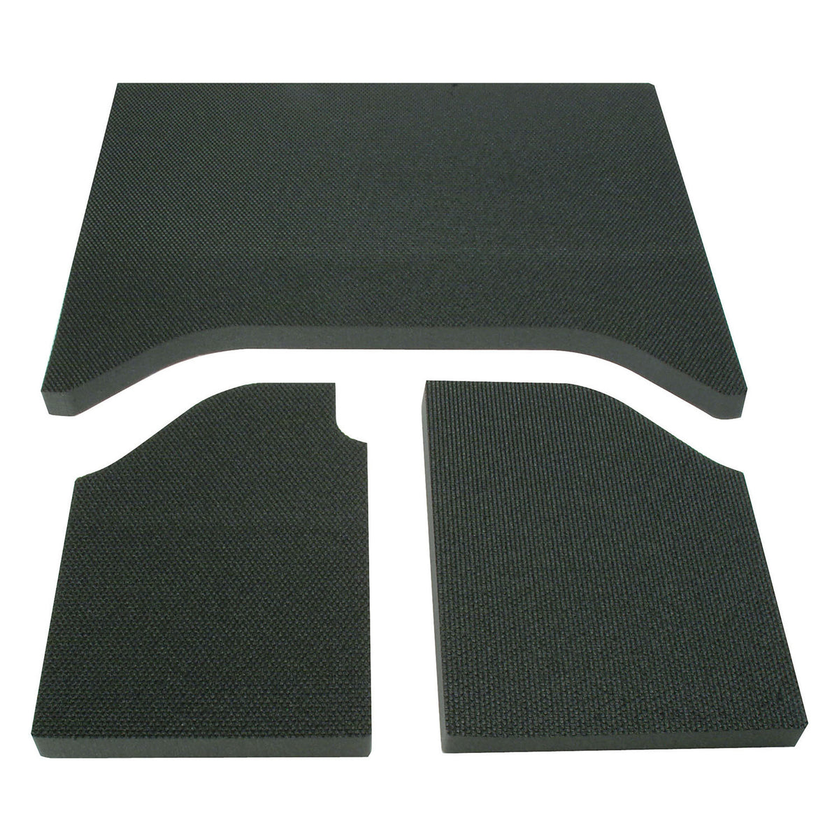DEI 07-10 Jeep Wrangler JK 2-Door Boom Mat Headliner - 3 Piece - Black - 50132 for 2007-2010 Jeep Wrangler - front view