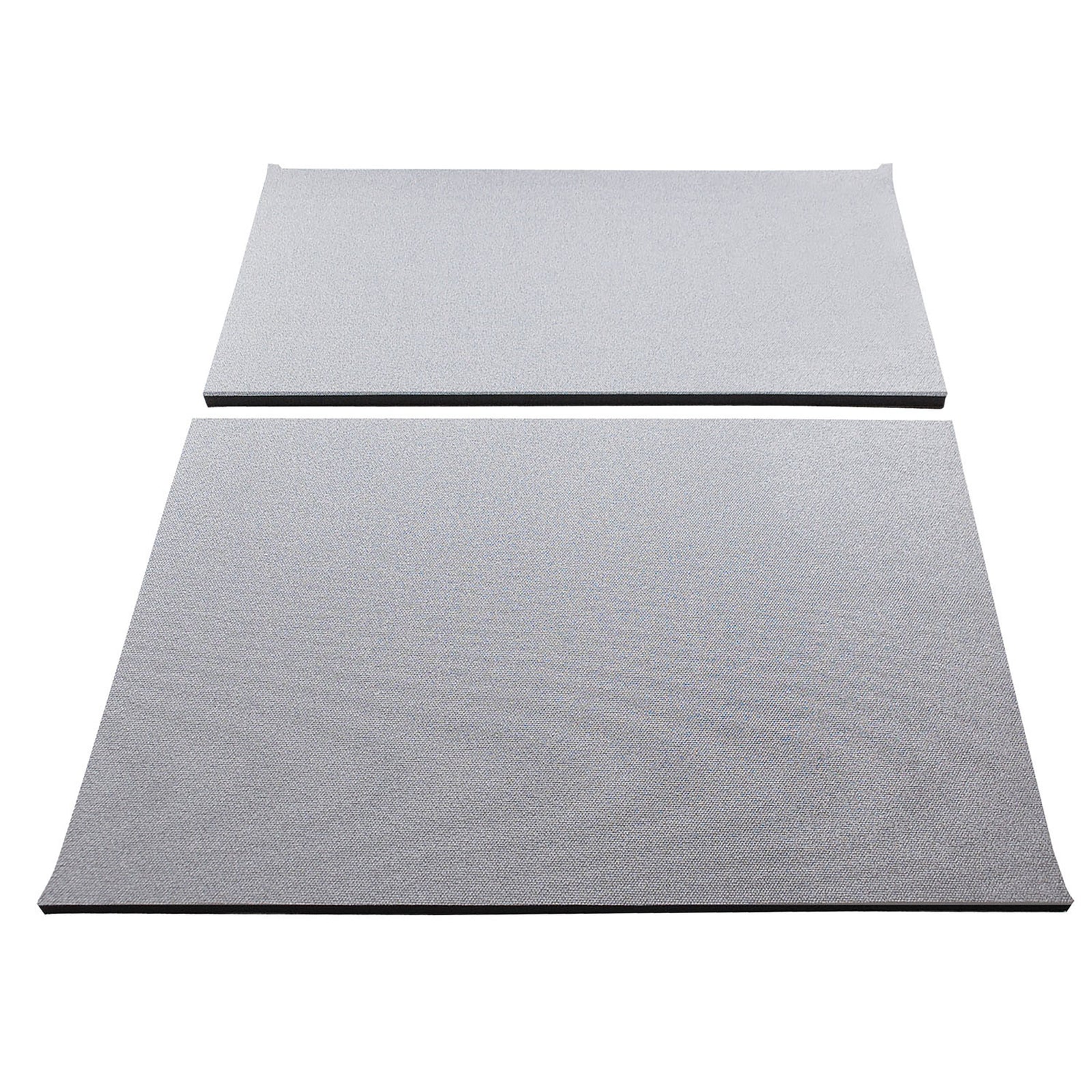 DEI 97-06 Jeep Wrangler TJ 2-Door Boom Mat Headliner - 2 Piece - Gray - 50144 for 1997-2006 Jeep Wrangler - front view