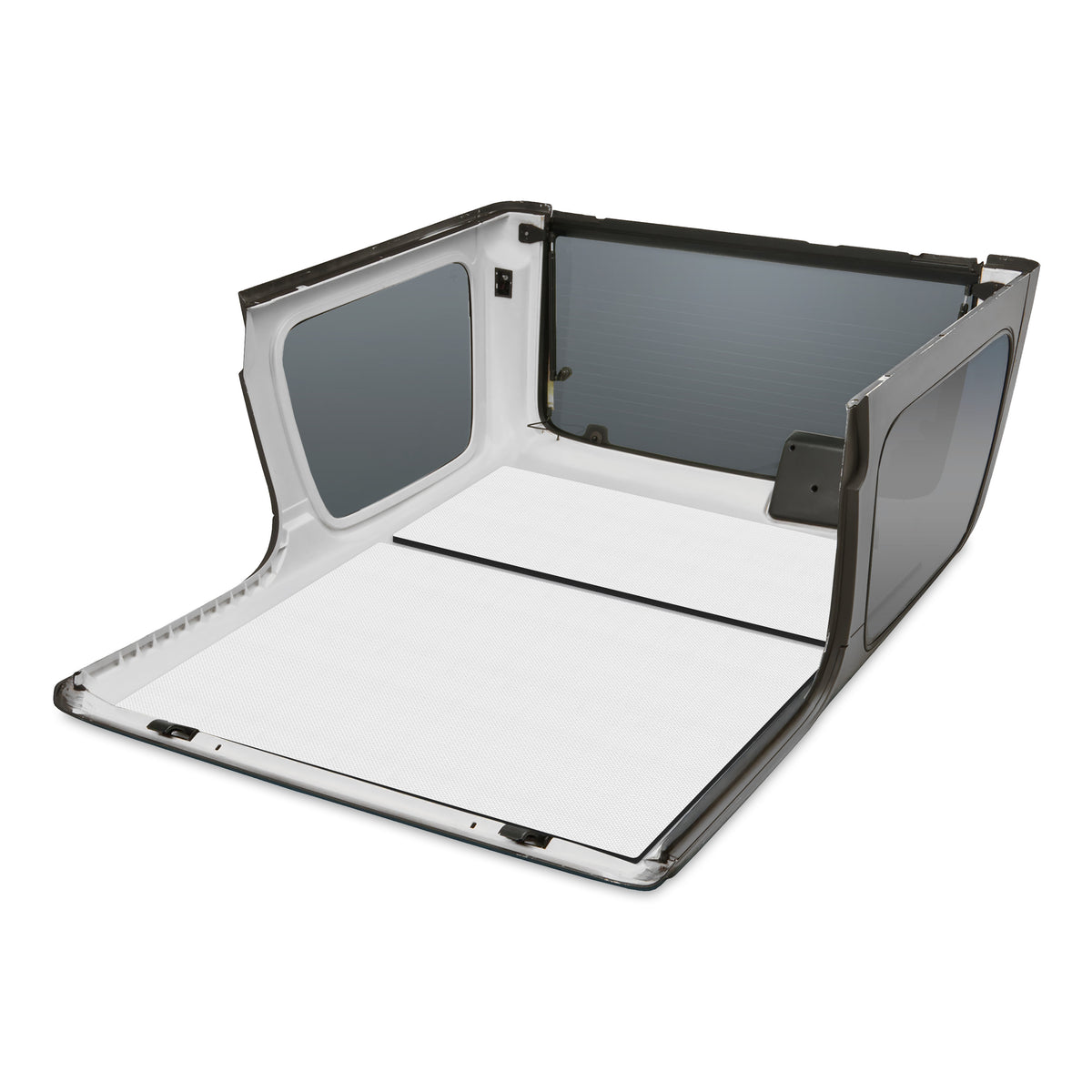 DEI 97-06 Jeep Wrangler TJ 2-Door Boom Mat Headliner - 2 Piece - White - 50145 for 1997-2006 Jeep Wrangler - front view