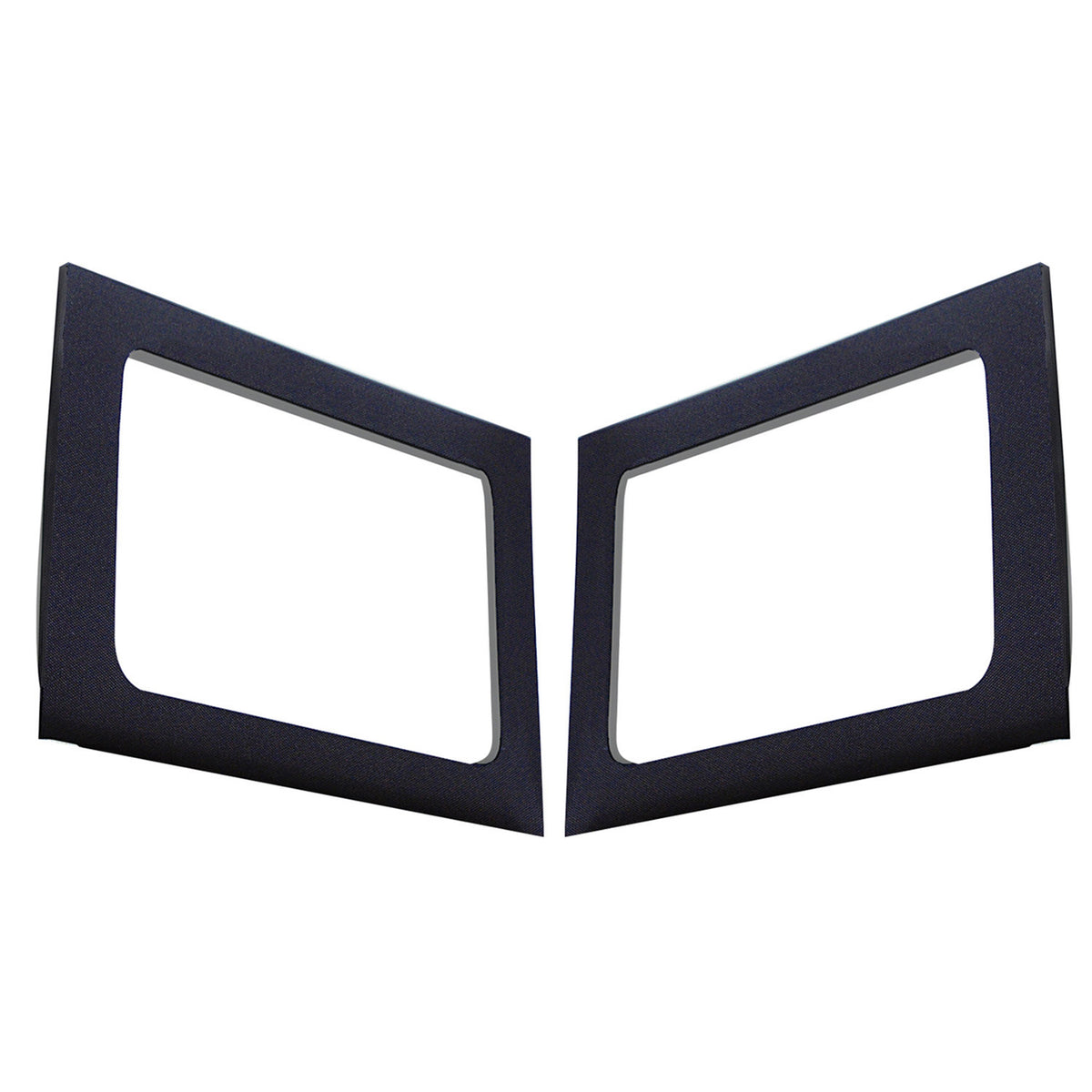 DEI 11-18 Jeep Wrangler JK 4-Door Boom Mat Rear Side Window Trim - 2 Piece - Black - 50149 for 2011-2018 Jeep Wrangler - fron