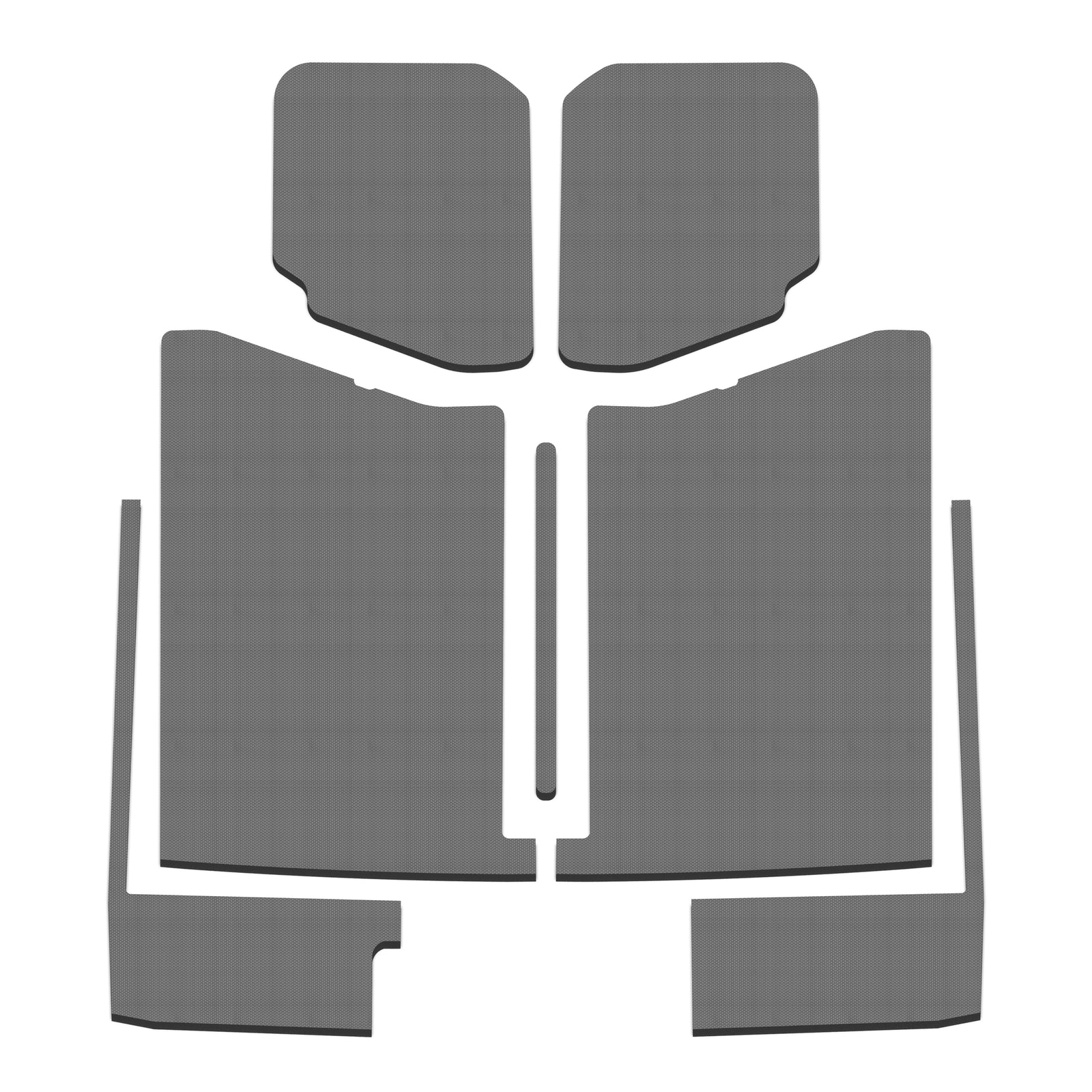 DEI 20-22 Jeep Gladiator JT 4-Door Boom Mat Complete Headliner Kit - 7 Piece - Gray - 50184 for 2020-2025 Jeep Gladiator - fr