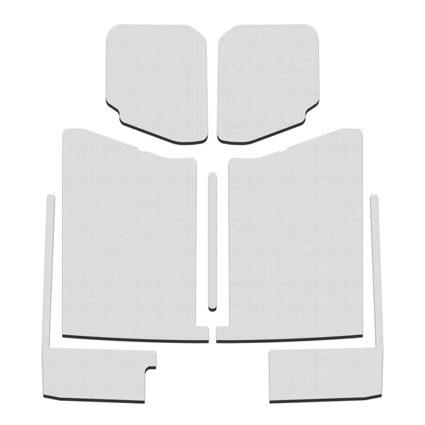 DEI 20-22 Jeep Gladiator JT 4-Door Boom Mat Complete Headliner Kit - 7 Piece - White - 50185 for 2020-2025 Jeep Gladiator - f