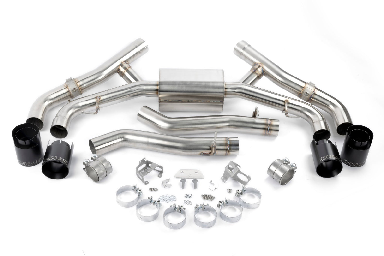 Dinan - Valved Axle-Back Exhaust - 2020-2026 BMW X5M/X6M - D660-0090-BLK