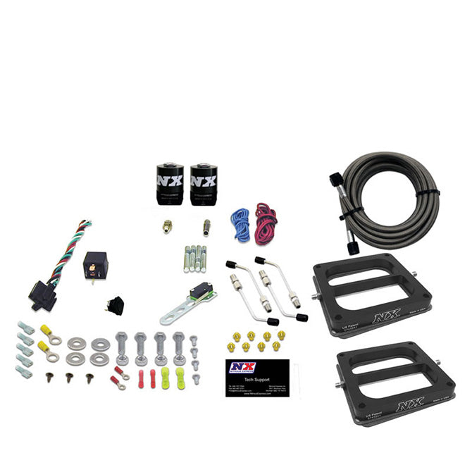 Nitrous Express Dual Dom/Alc Nitrous Kit (100-500HP) w/o Bottle - 50275-00