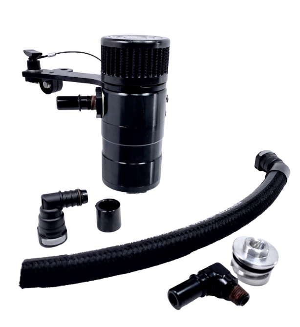 UPR - One Way Billet Breather Tank (fits 15-23 Mustang 2.3 Ecoboost) UPR - 5029-300 for 2015-2023 Ford Mustang