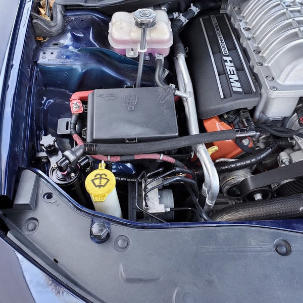 UPR - Plug N Play™ Pro-Series Fender Mount Oil Catch Can (fits Hellcat Demon Redeye 6.2L Hemi) UPR - 5030-241-1 by UPR Produc