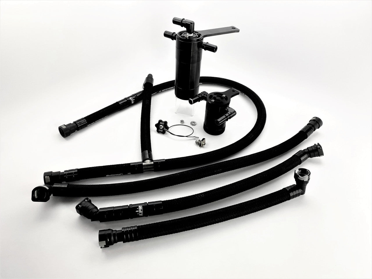 UPR - Plug N Play™ Dual Valve Oil Catch Can Separator with CSCC (fits 24 Mustang 2.3 Ecoboost) UPR - 5030-293-1-CSCC for 2024