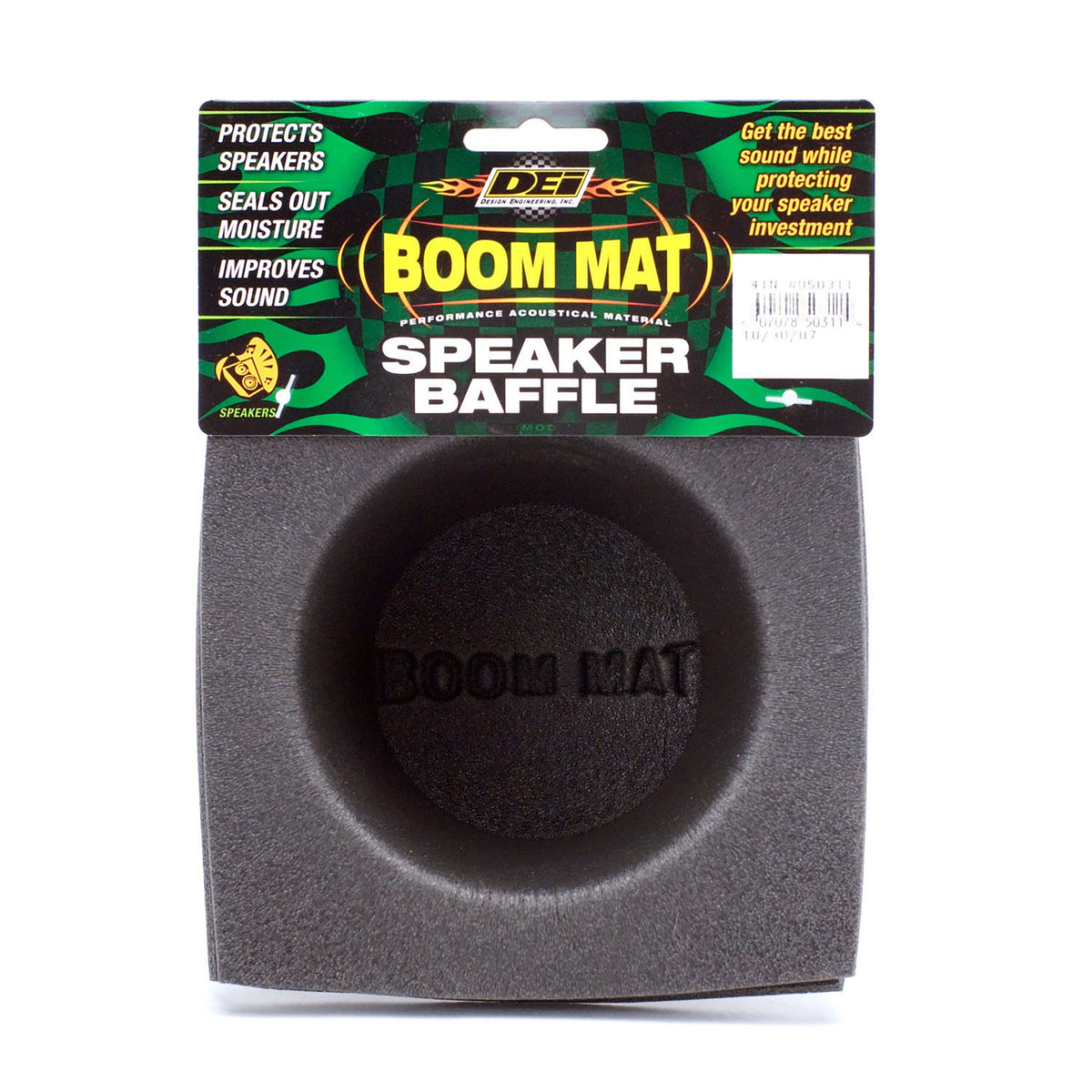 DEI Speaker Baffles 5.25in Round 6.5in Wide 6.5 Height 2.5in Deep Pair - 50321 by DEI - front view