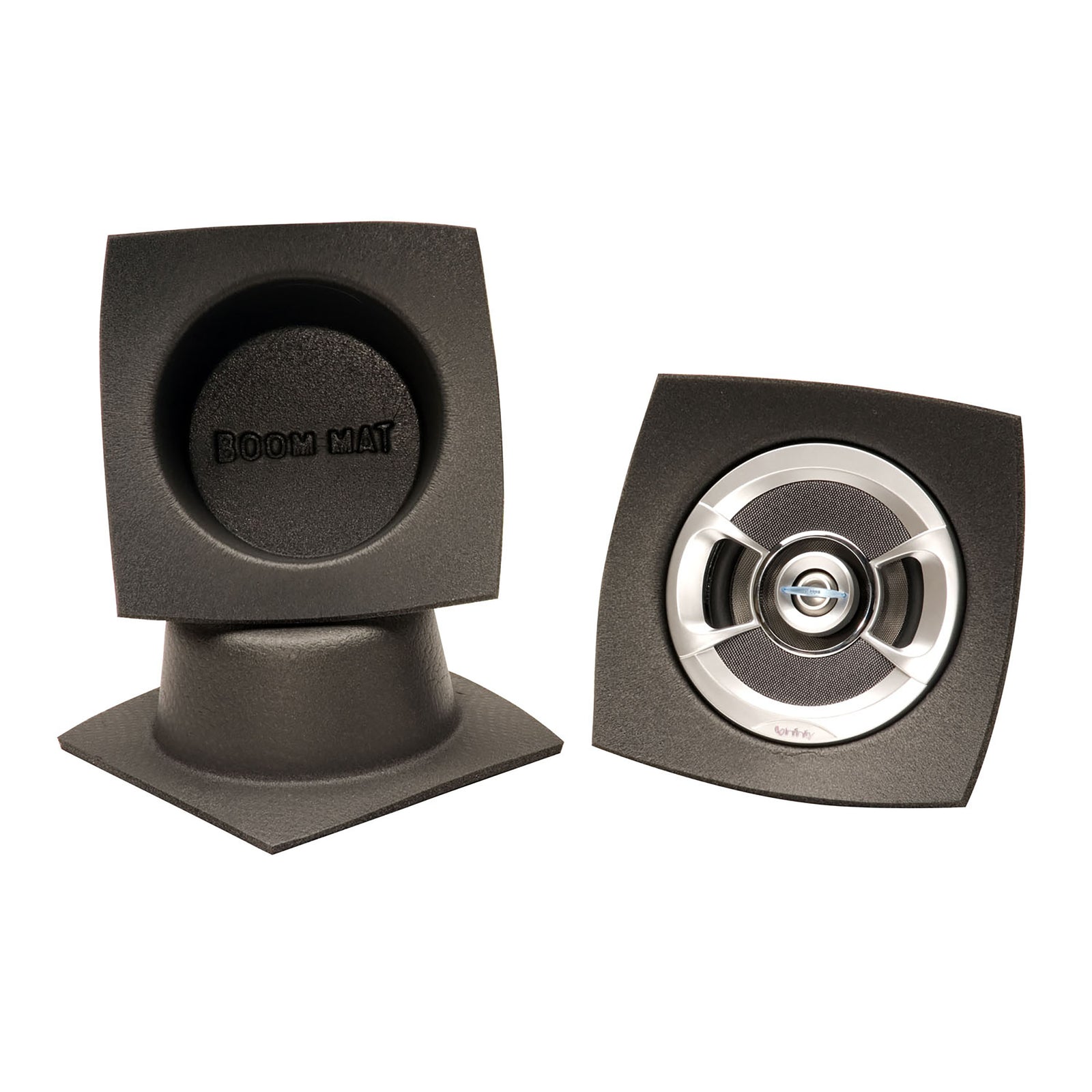 DEI Speaker Baffles 5.25in Round 6.5in Wide 6.5 Height 2.5in Deep Pair - 50321 by DEI - front view