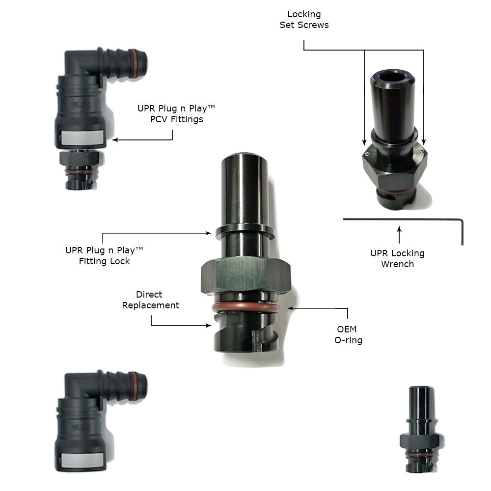 UPR - Plug N Play Adjustable Hi-Flo PCV Valve (2011-2023 Mustang, F150, Explorer, Hellcat) - UPR-5045-24 - 5045-24 for 2011-2