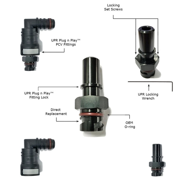 UPR - Plug N Play Adjustable Hi-Flo PCV Valve (2011-2023 Mustang, F150, Explorer, Hellcat) - UPR-5045-24 - 5045-24 for 2011-2