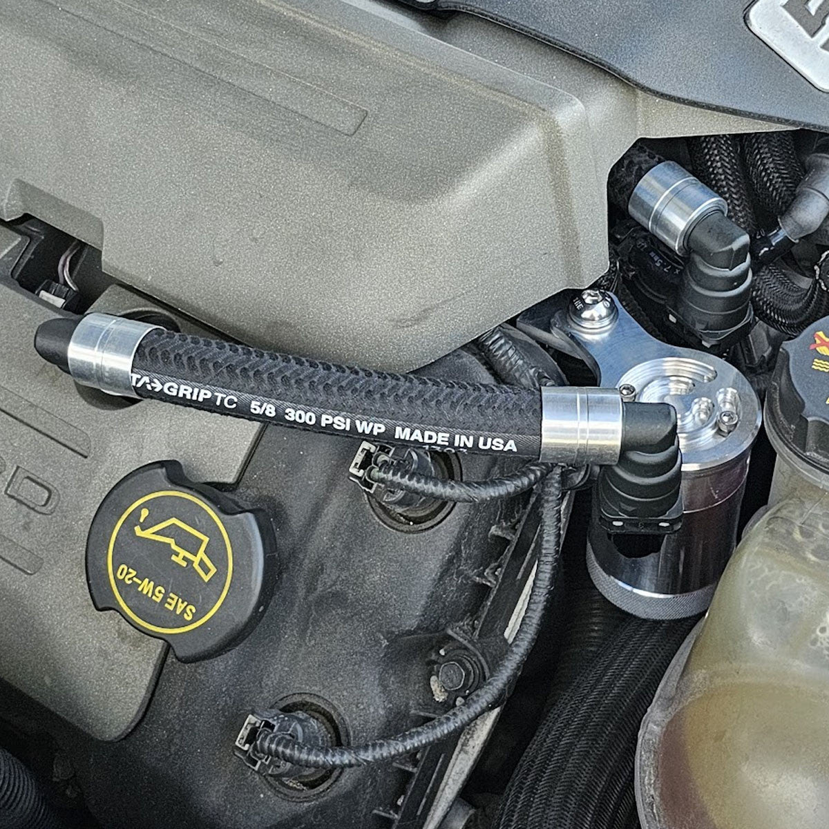 UPR - Plug N Play™  Oil Separator Catch Can Separator (fits 15-17 Mustang GT) UPR - 5049-098 for 2015-2017 Ford Mustang