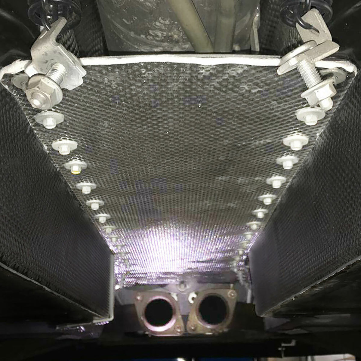 DEI Corvette C5 Trans. Tunnel Shield - 50530 for 1997-2005 Chevrolet Corvette - front view