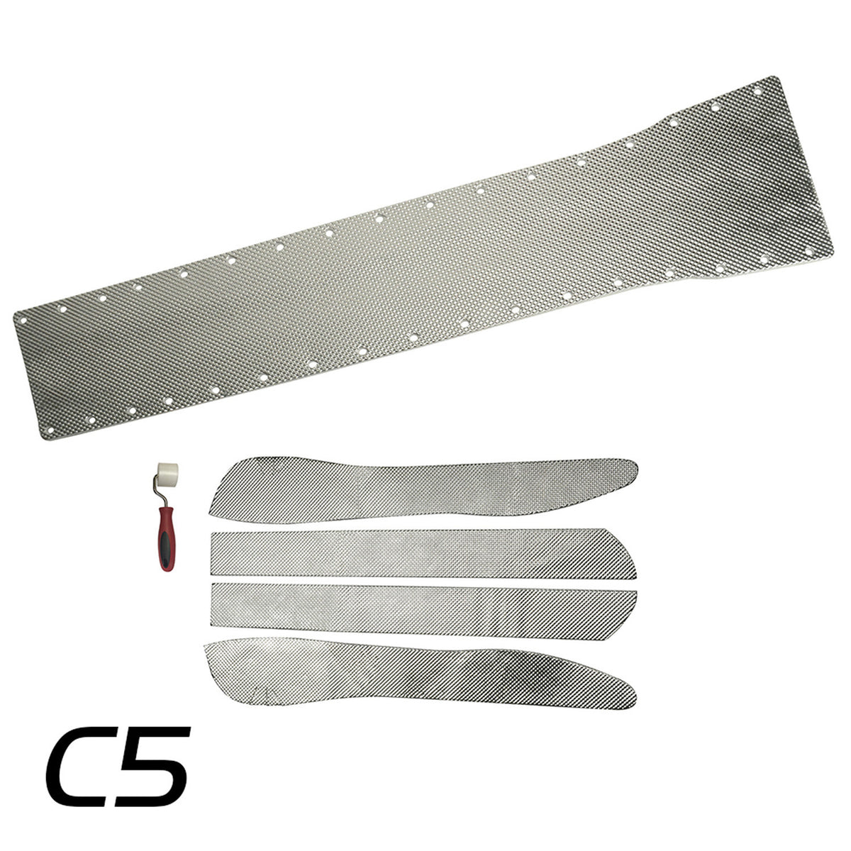 DEI Corvette C5 Trans. Tunnel Shield - 50530 for 1997-2005 Chevrolet Corvette - front view