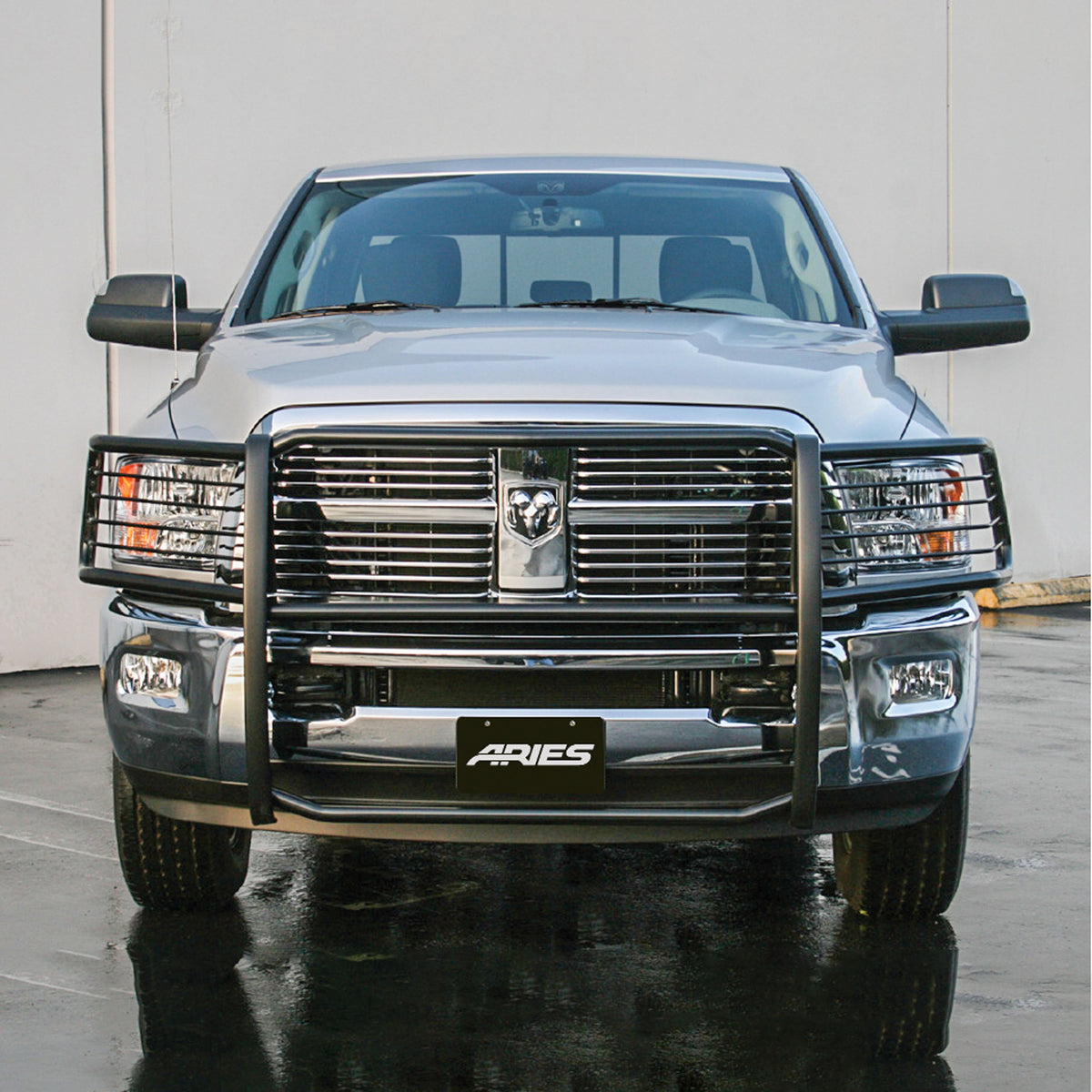 ARIES 5056 1-1/2-Inch Black Steel Grille Guard, No-Drill, Select Dodge, Ram 2500, 3500