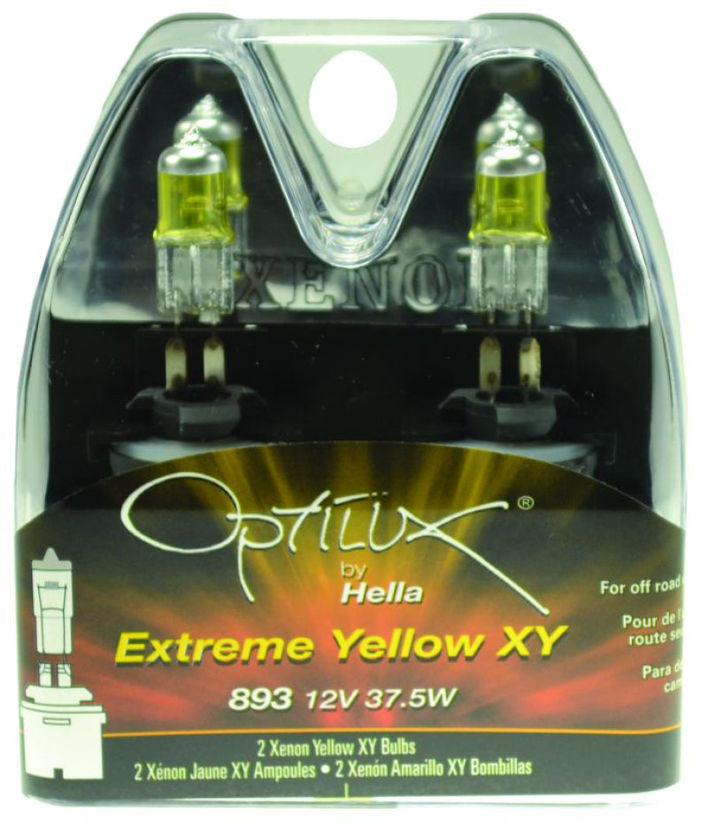 Hella Optilux 893 12V 37.5W Extreme Yellow Bulbs (Pair) - H71071192