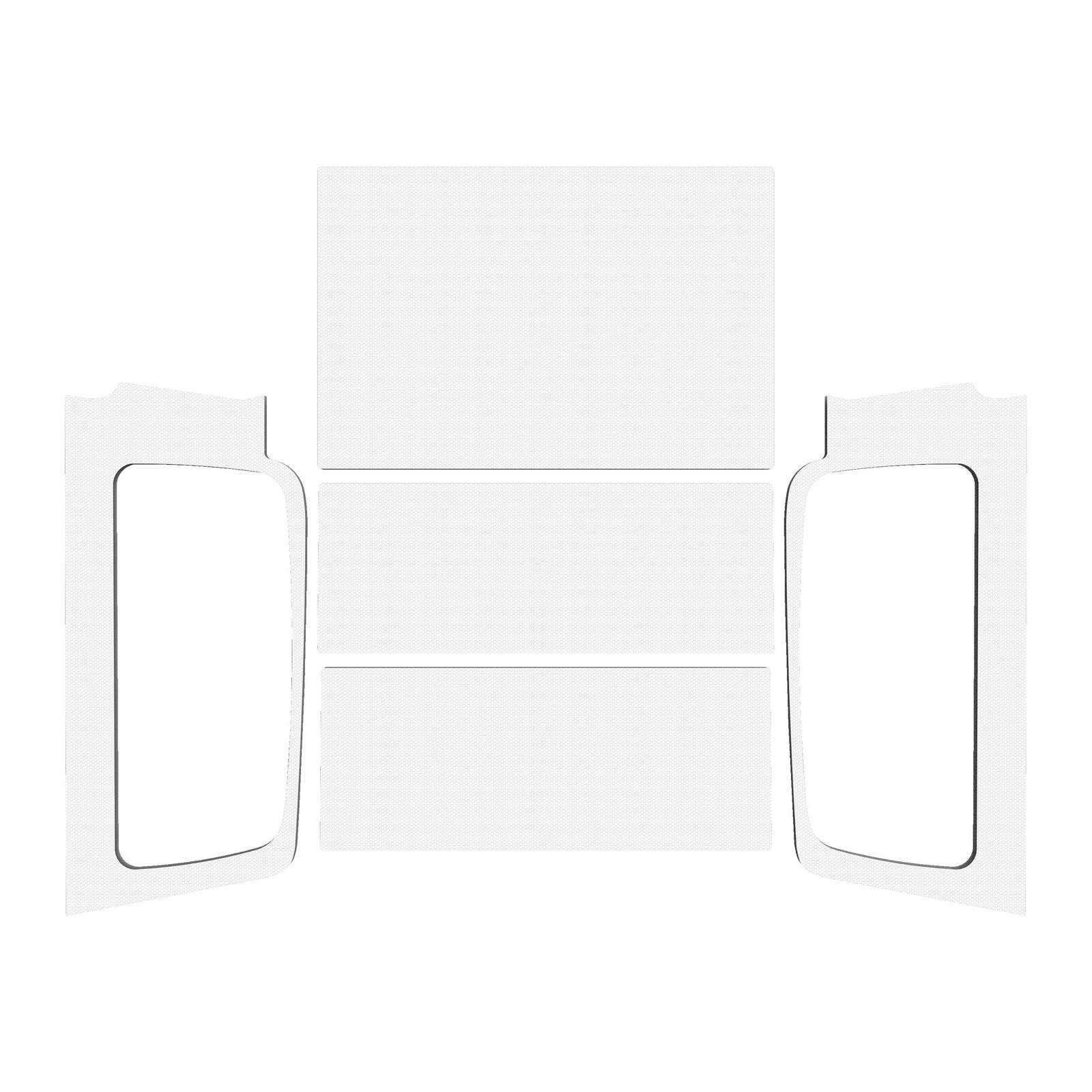 DEI 04-06 Jeep Wrangler LJ Unliminted Headliner Complete Kit - White - 50602 for 2004-2006 Jeep Wrangler - front view