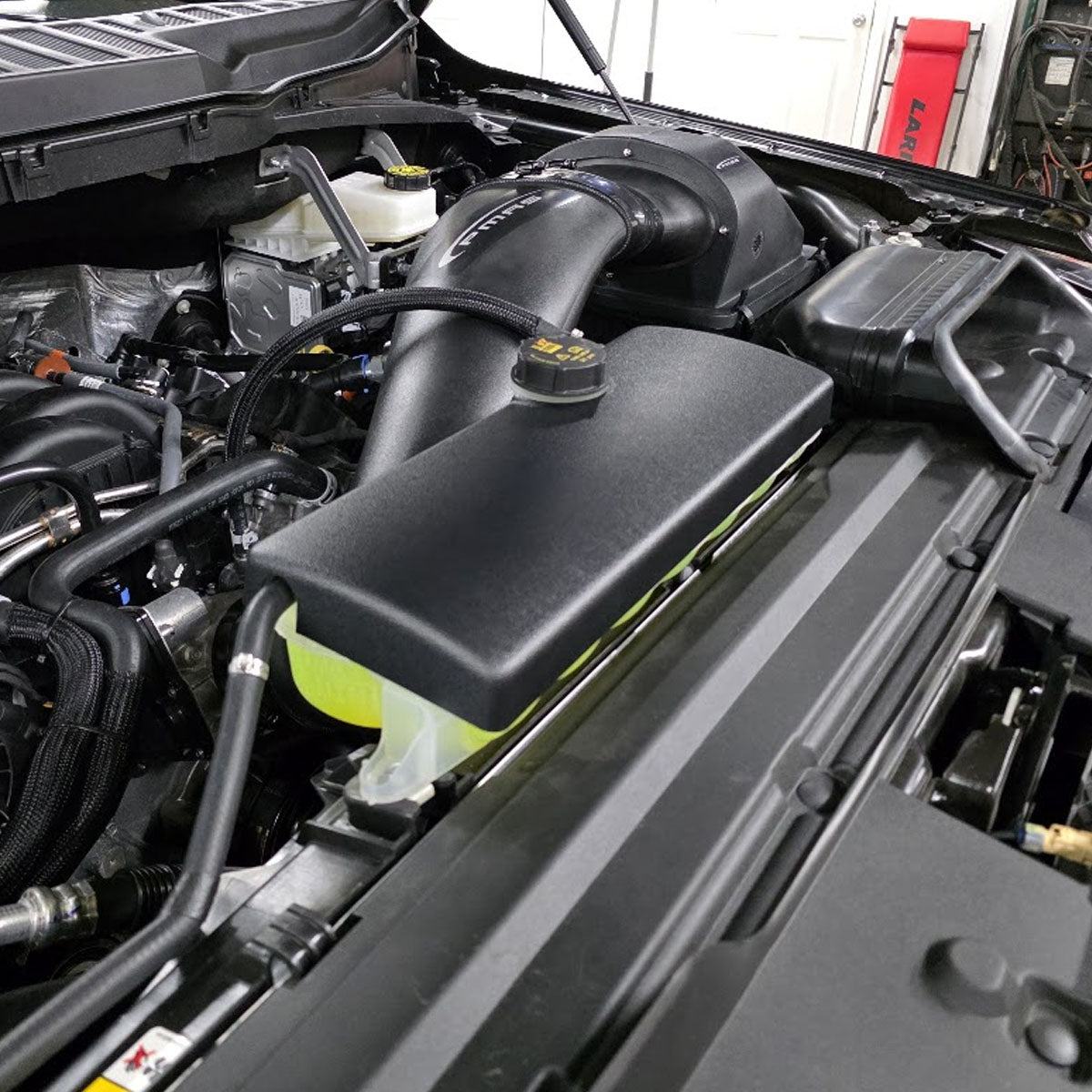 UPR - Coolant Tank Reservoir Cover (fits 15-24 Ford F-150 & Raptor) - 5085-01 for 2015-2025 Ford F 150 - detail view