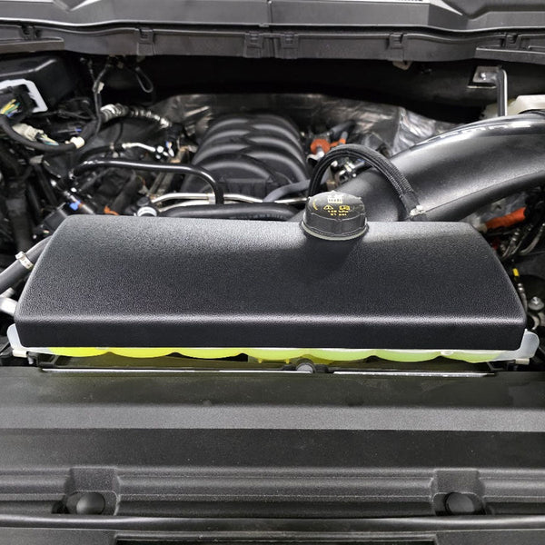 UPR - Coolant Tank Reservoir Cover (fits 15-24 Ford F-150 & Raptor) - 5085-01 for 2015-2025 Ford F 150 - front view