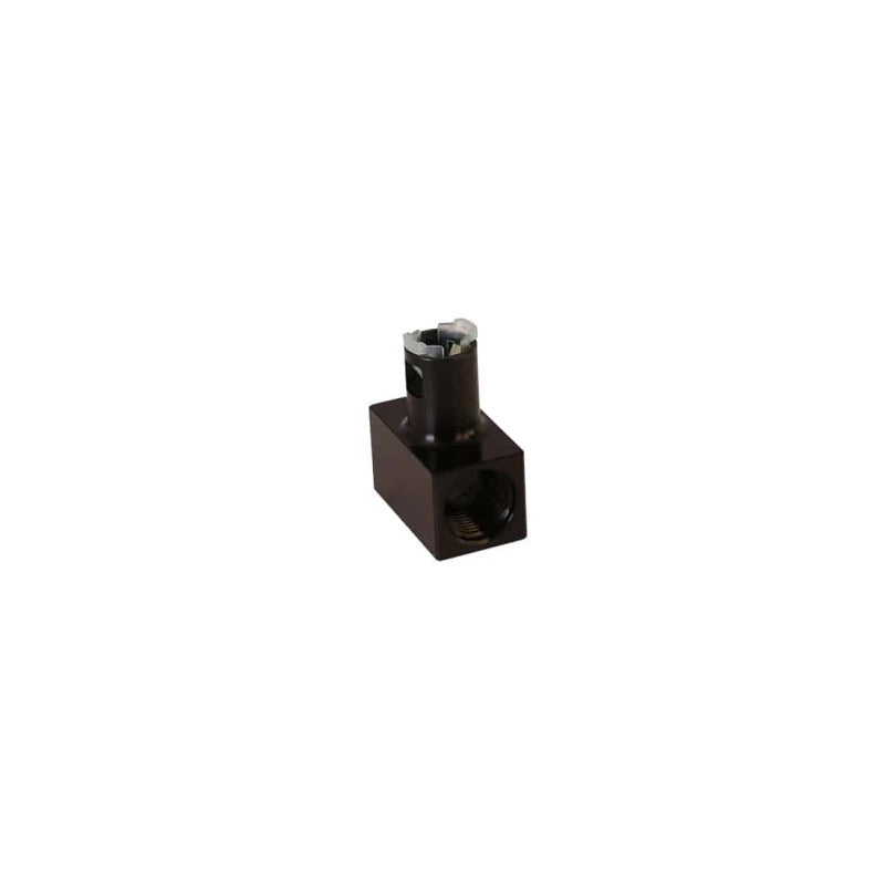Aeromotive Fitting - Tee - 2x AN-08 Port - 5/16 Quick Connect - 15138