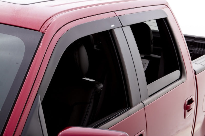 AVS 05-18 Nissan Frontier Crew Cab Ventvisor Low Profile Window Deflectors 4pc - Matte Black - 774037