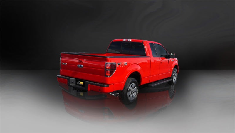 Corsa 2011-2014 Ford F-150 5.0L V8 Polished Sport Cat-Back Exhaust - 24393 for 2011-2014 Ford F 150 - detail view