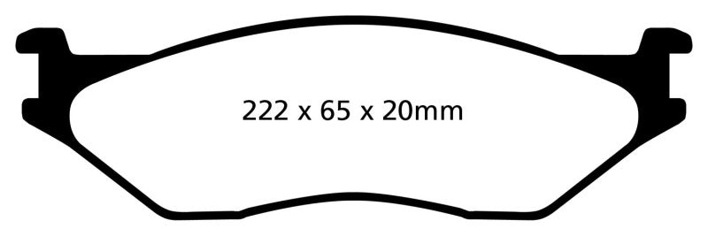 EBC 02-05 Ford Econoline E550 Yellowstuff Front Brake Pads - DP41653R