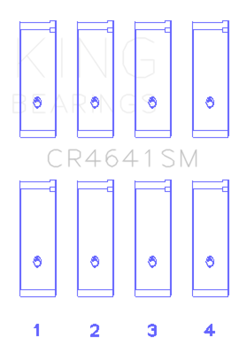 King Suzuki J24B (Size 0.50 Oversized) Rod Bearing Set - CR4641SM0.5