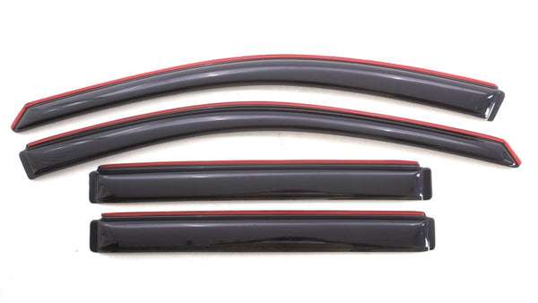 AVS 08-17 Buick Enclave Ventvisor In-Channel Front & Rear Window Deflectors 4pc - Smoke - 194657 for 2008-2018 Buick Enclave 