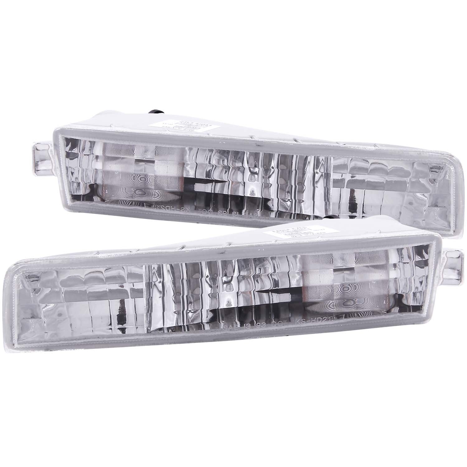 ANZO 1997-2001 Honda Prelude Euro Parking Lights Chrome - 511012 for 1997-2001 Honda Prelude - front view
