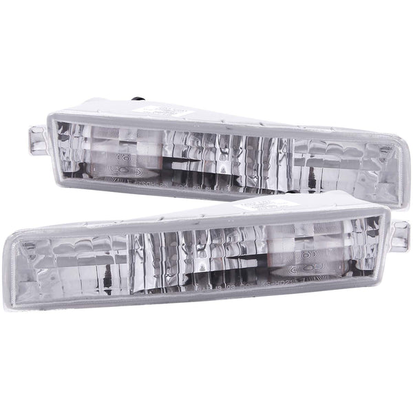 ANZO 1997-2001 Honda Prelude Euro Parking Lights Chrome - 511012 for 1997-2001 Honda Prelude - front view