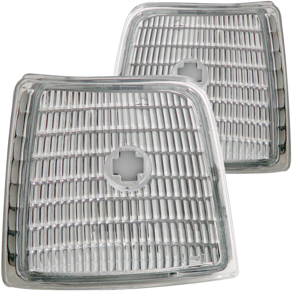 ANZO Corner Lights 1992-1996 Ford F-150 Euro Crystal - 511049 for 1992-1998 Ford F 250 - front view