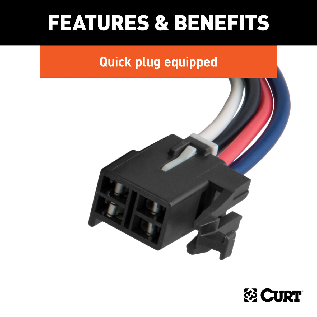 CURT 51170 Spectrum Original Equipment Style, Integrated Electric Trailer Brake Controller, Proportional